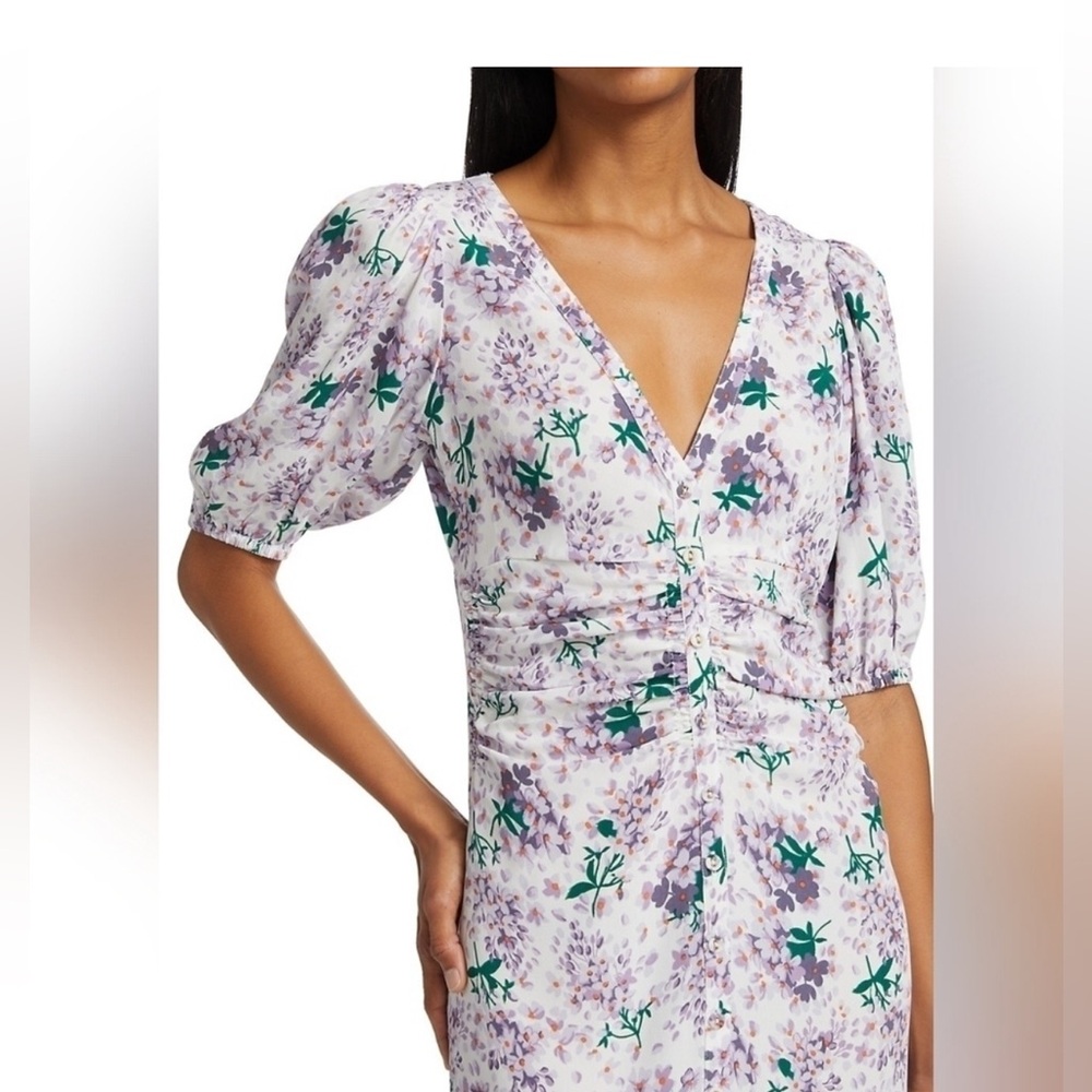 BYTIMO Floral Ruched Maxi Dress | NWT | Size Small - Picture 2 of 9